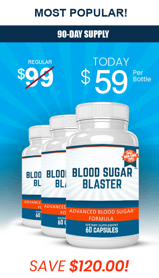 3 Bottles Blood Sugar Blaster advertised supply offer